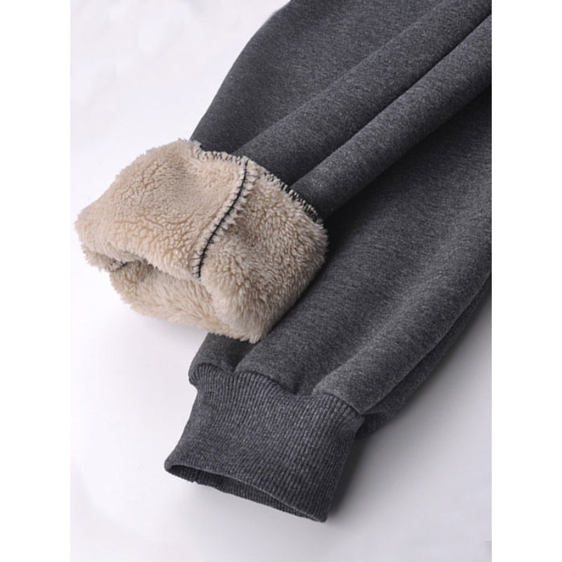 Winter Thick Warm Fleece Sweatpants For Men-Legletic