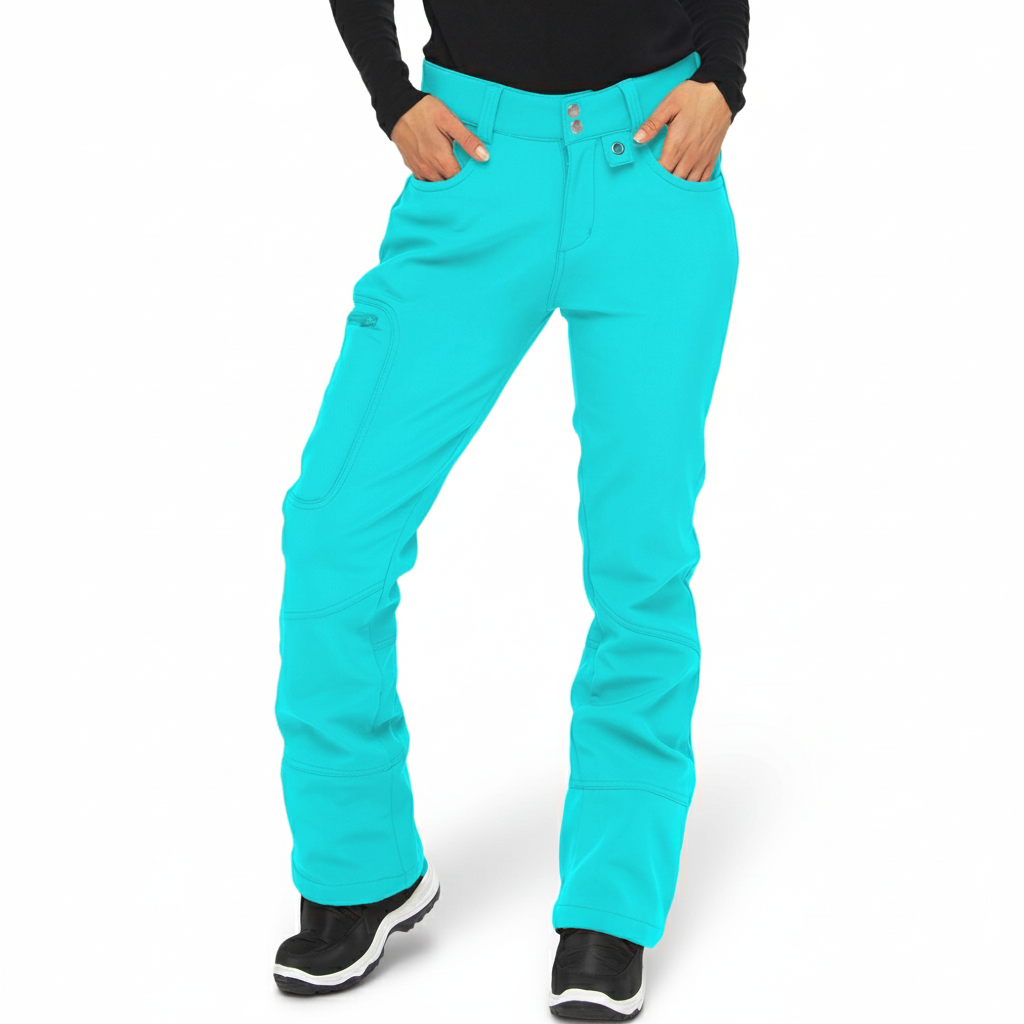 Women Fleece Lined Softshell Winter Pants