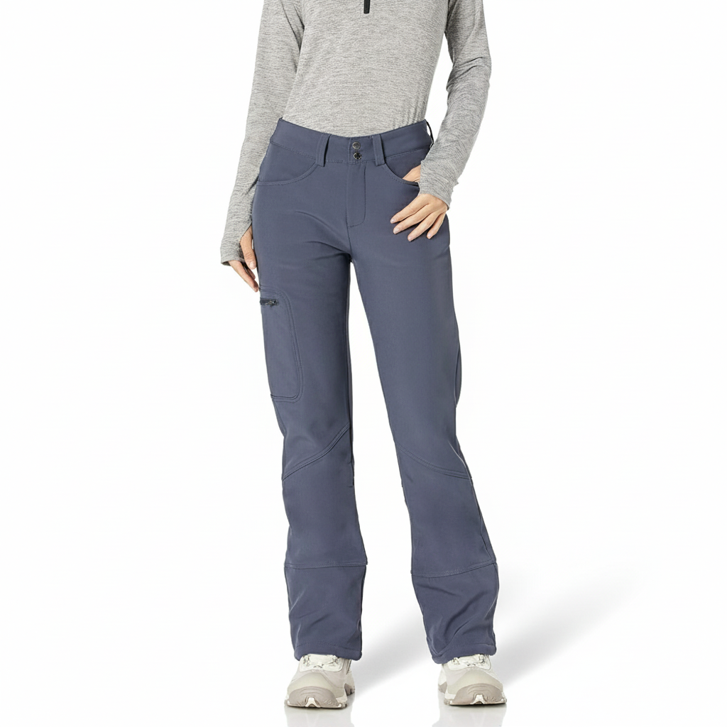 Women Fleece Lined Softshell Winter Pants