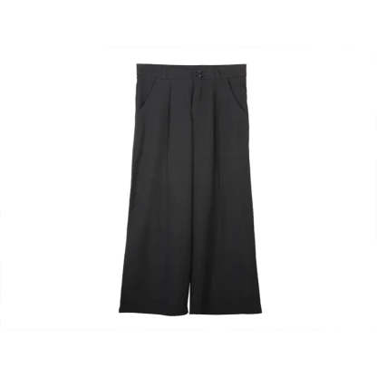 Thin Fabric Classics Straight High Waist Pants-Legletic