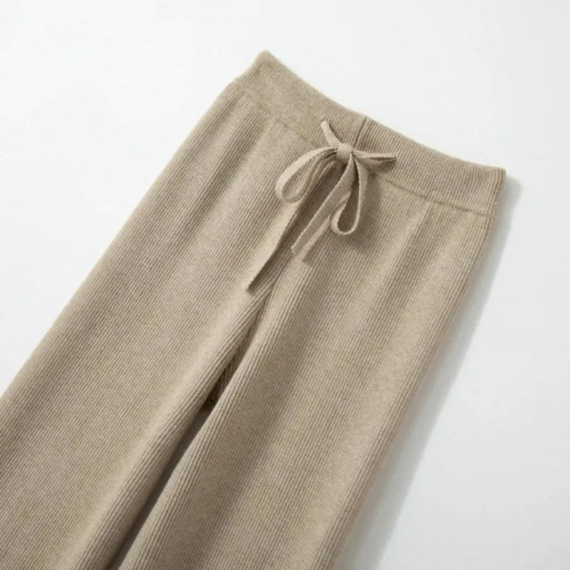 Women's Plain Patterned Pants-Legletic