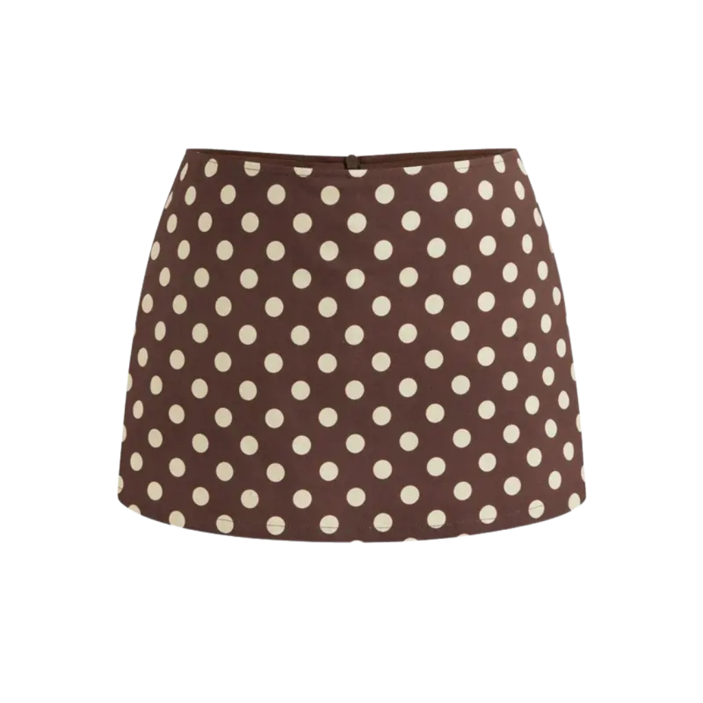 Low Rise Split Mini Skirt For Daily Casual Wear