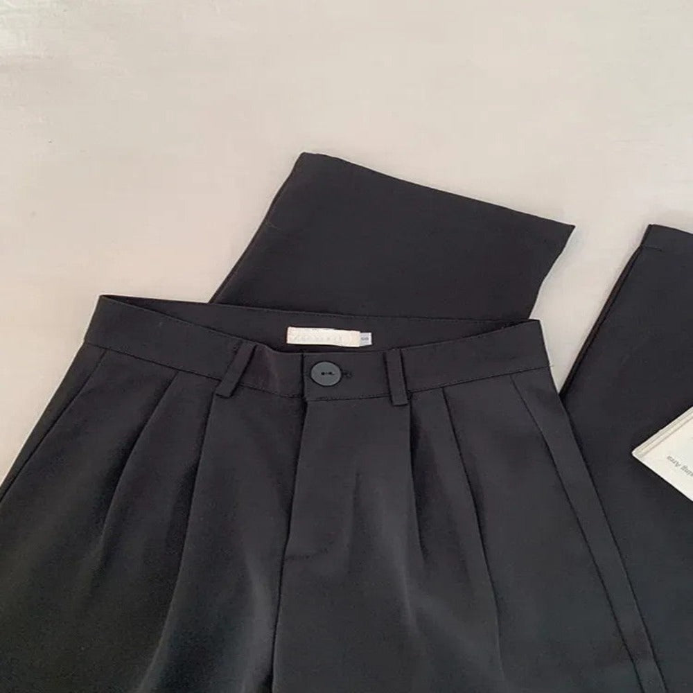 High Waist Casual Suit Pants For Women-Legletic