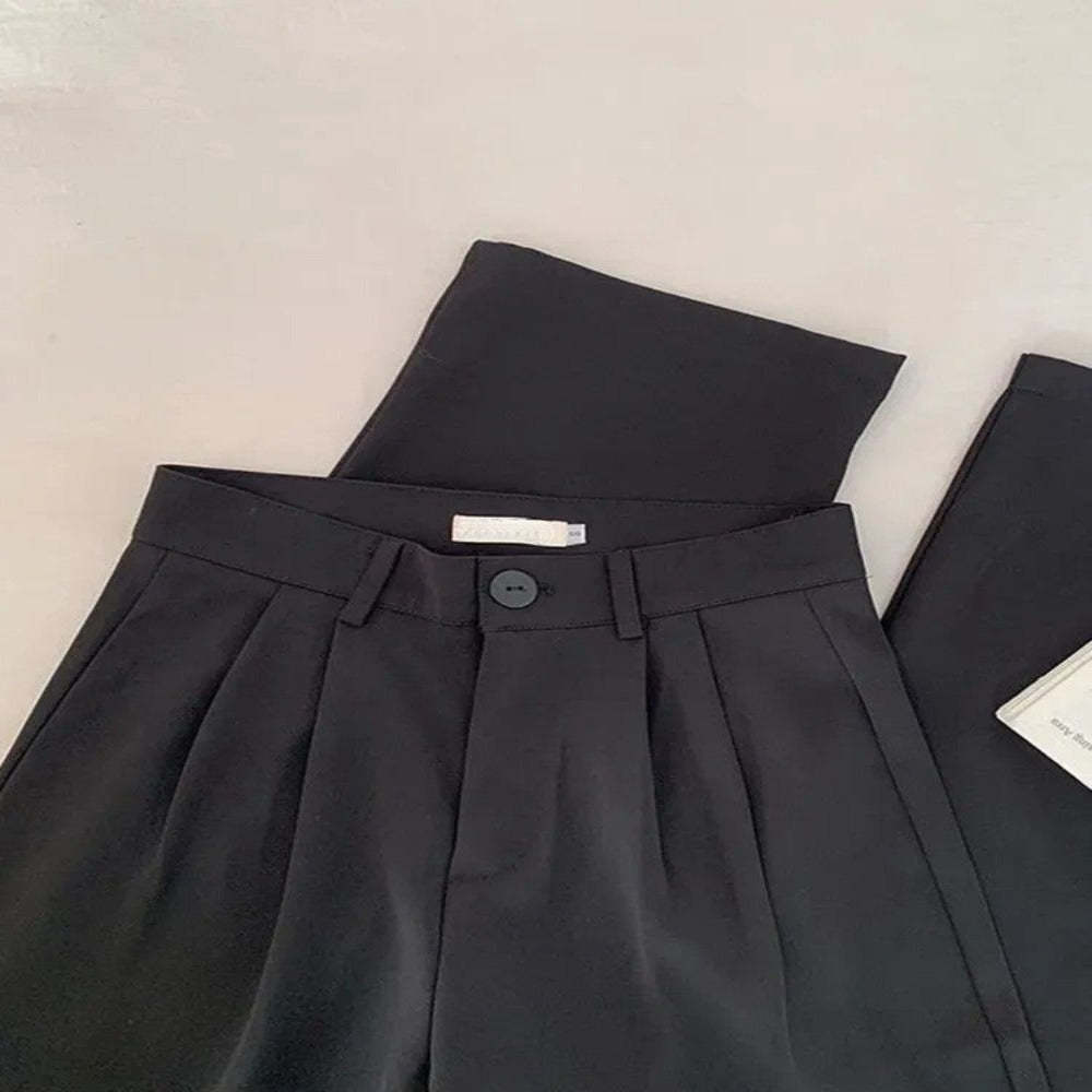 High Waist Casual Suit Pants For Women-Legletic