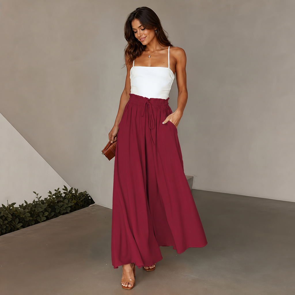 Wide Loose Spring Summer Fashion High Pants For Women