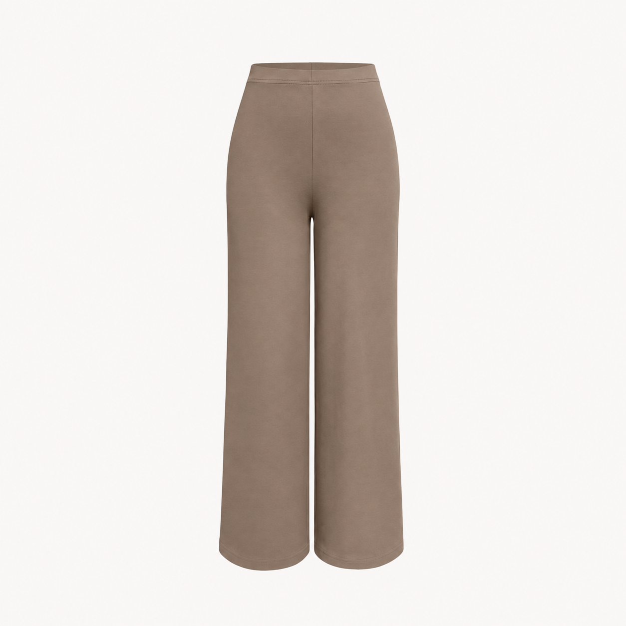 High Rise Stretch Straight Cut Pants For Casual Office Wear For Women