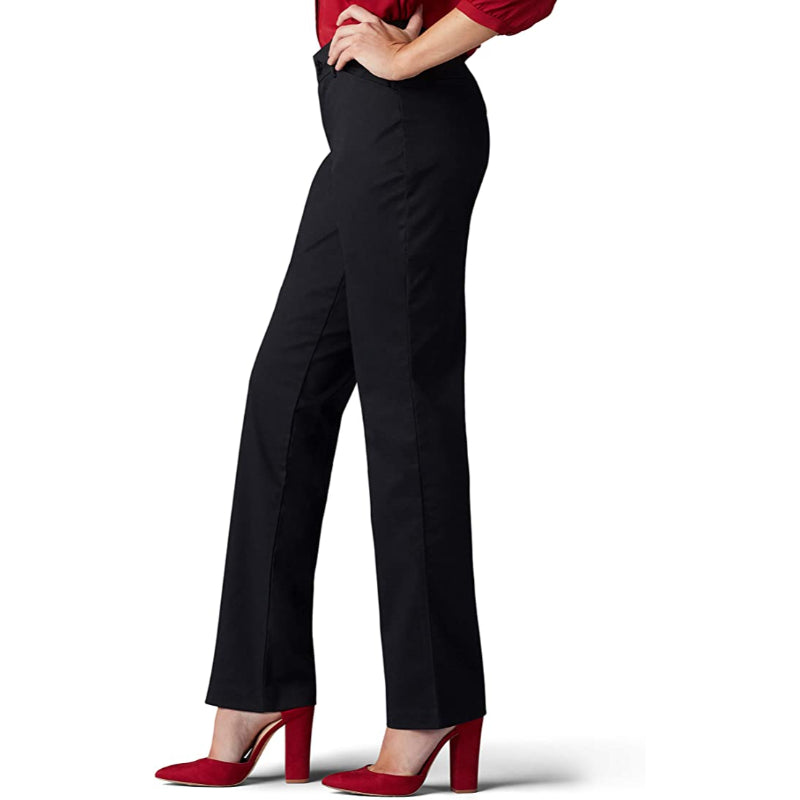 Women's Wrinkle-Free Relaxed Fit Straight Leg Pant-Legletic