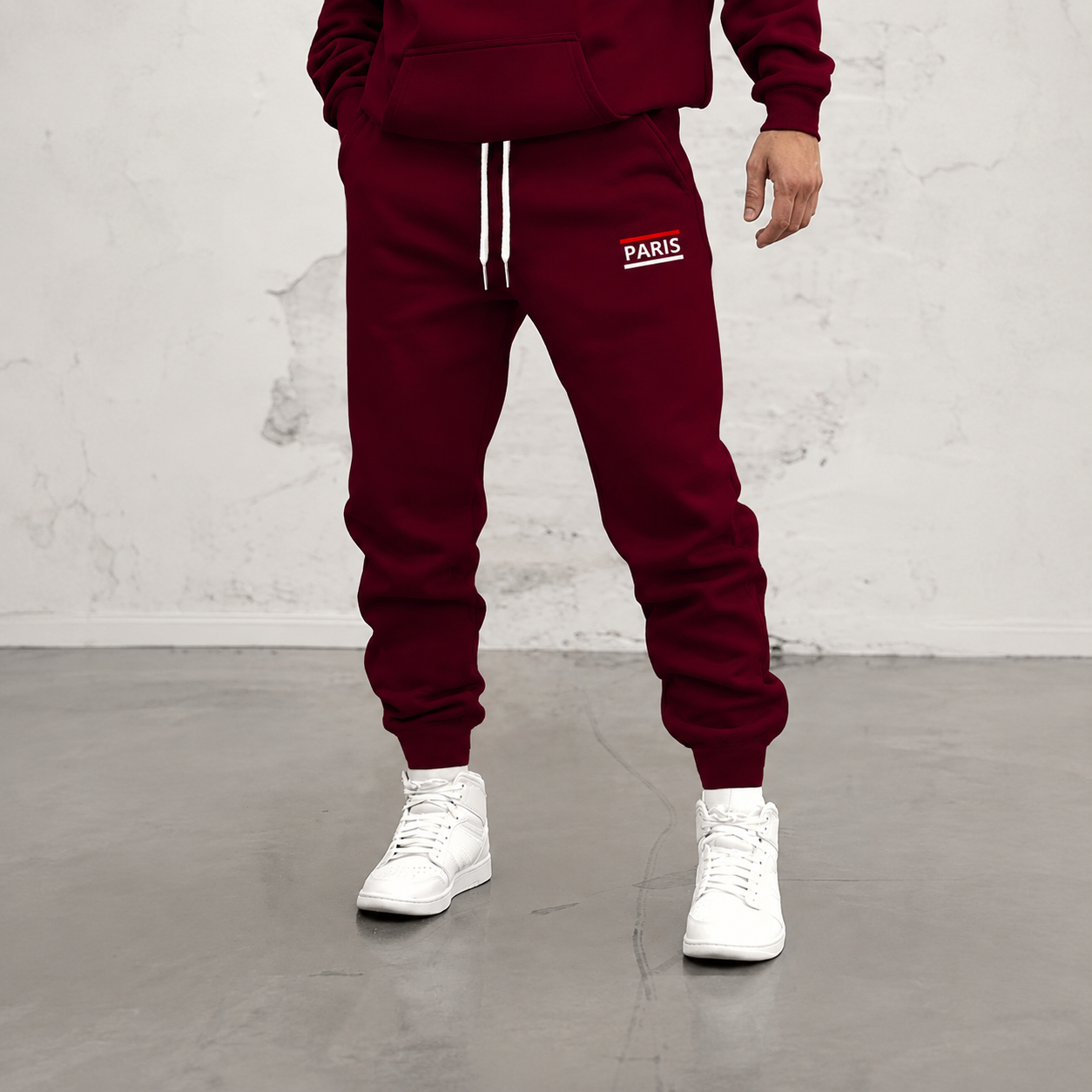 Pattern Print Drawstring Jogger Sweatpants For Running For Men