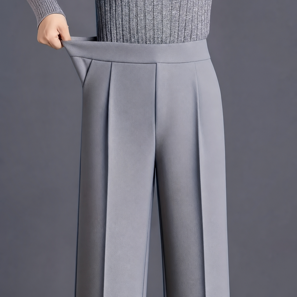 High Slant Pants With Pocket For Women