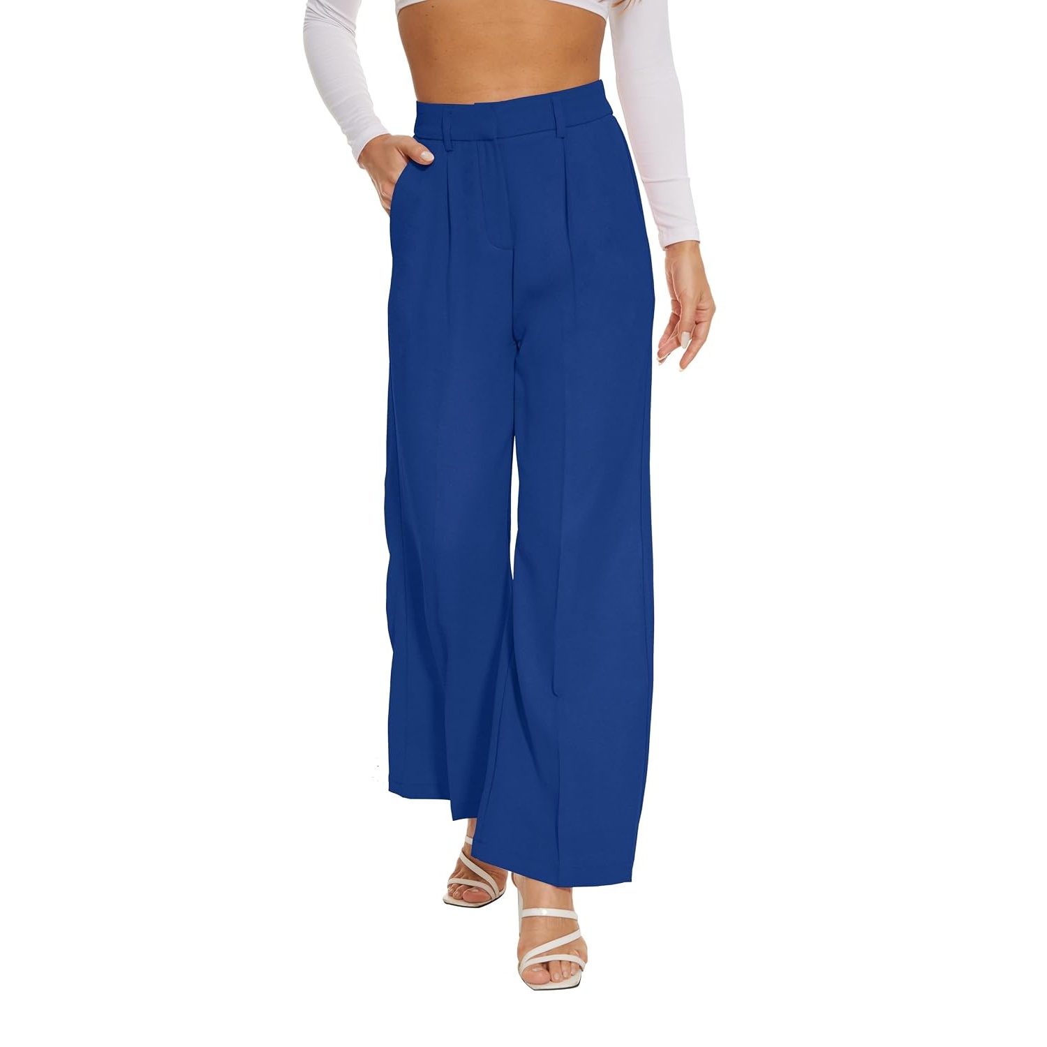 Stretchy Loose Casual Pants With Elastic Waistband For Women