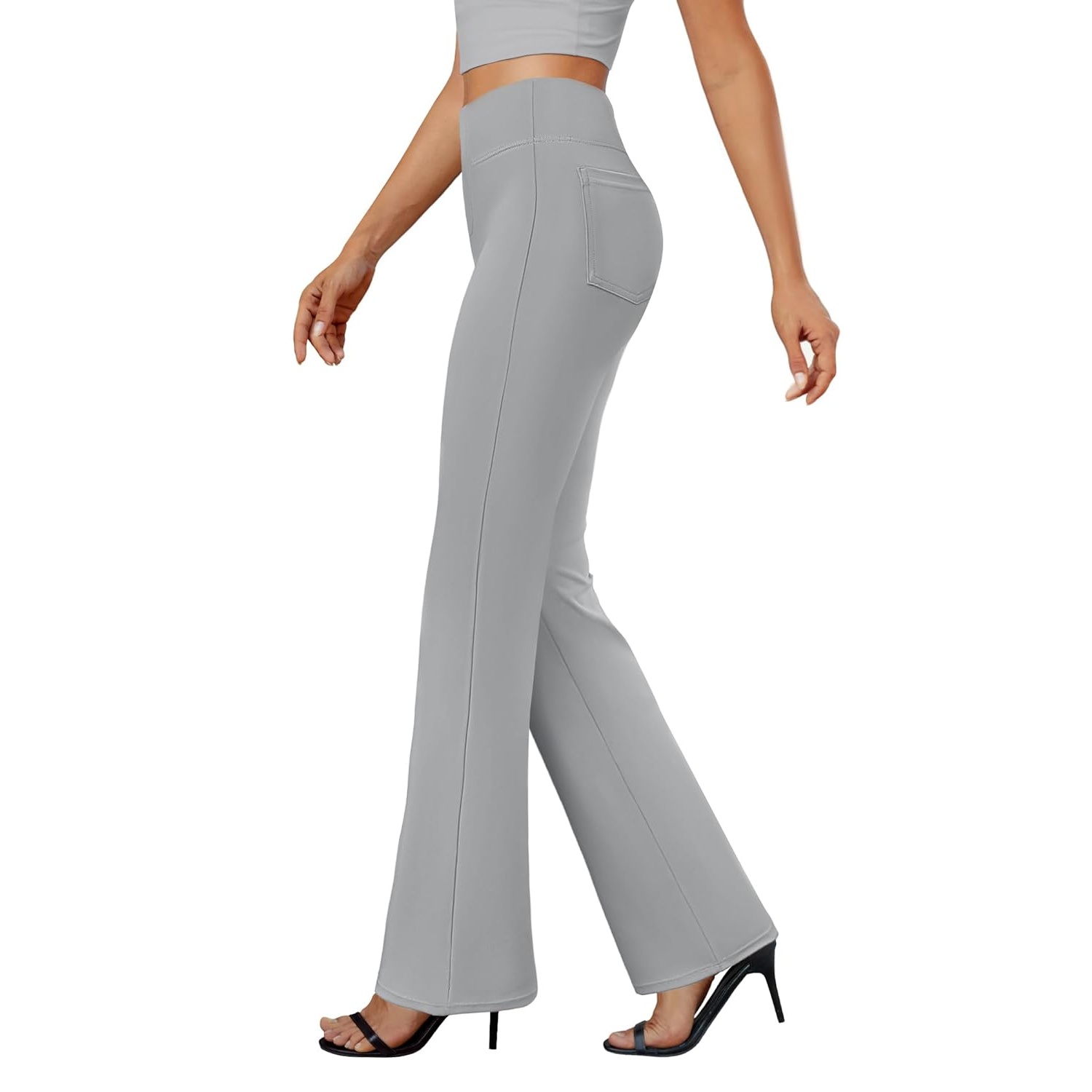 Casual Bootcut Stretchy Pants Dress Gown For Women
