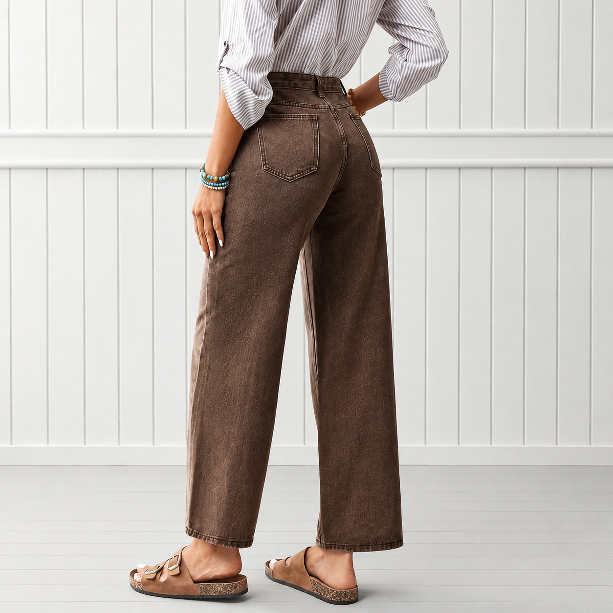 High Rise Straight Jeans For Women