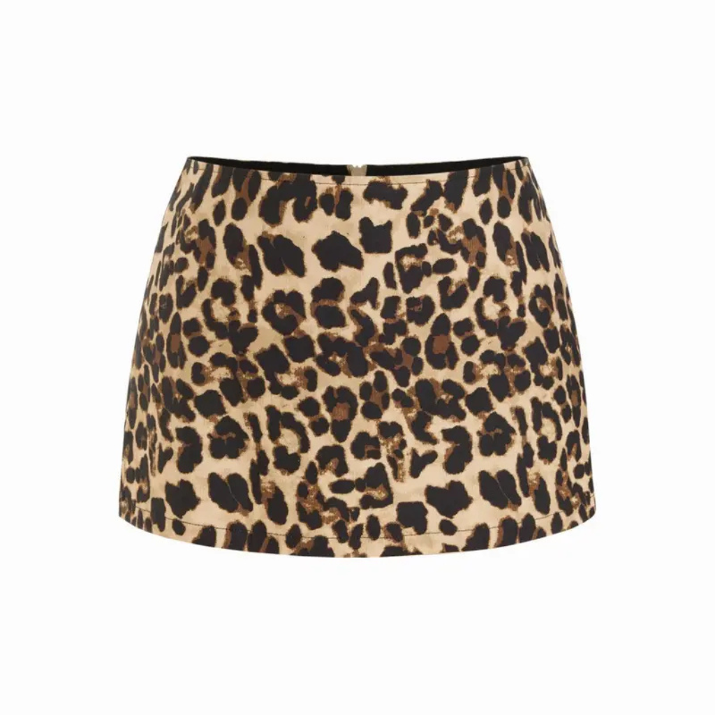 Low Rise Split Mini Skirt For Daily Casual Wear