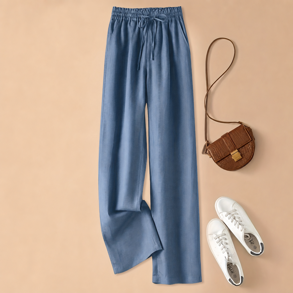 Versatile Artistic Pants With Drawstring For Women