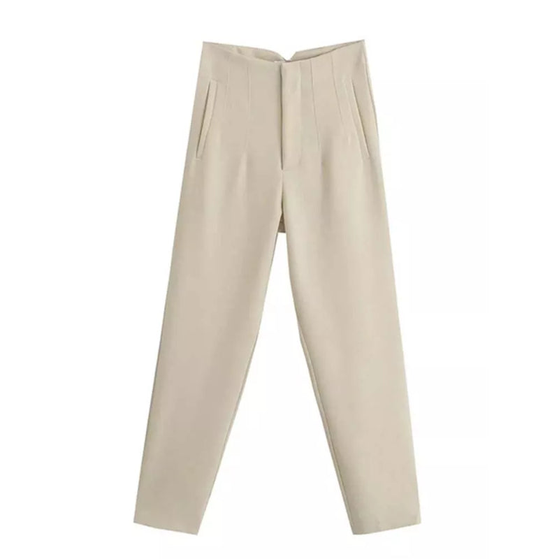 High Waist Office Fashion Wear Pants For Women-Legletic