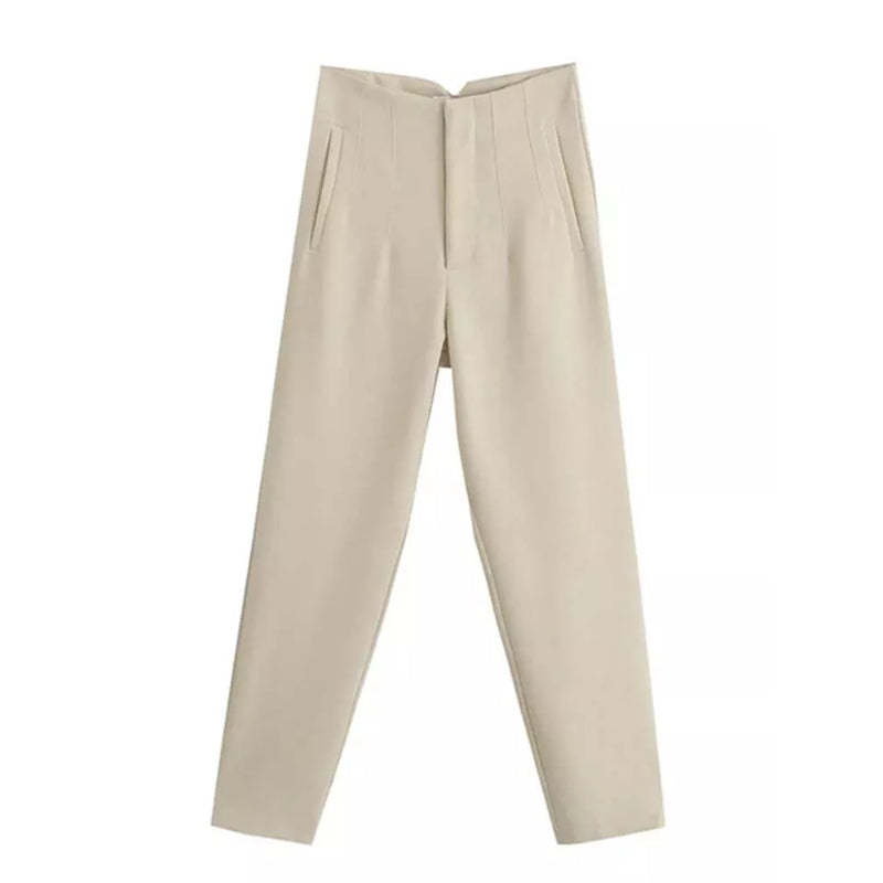 High Waist Office Fashion Wear Pants For Women-Legletic