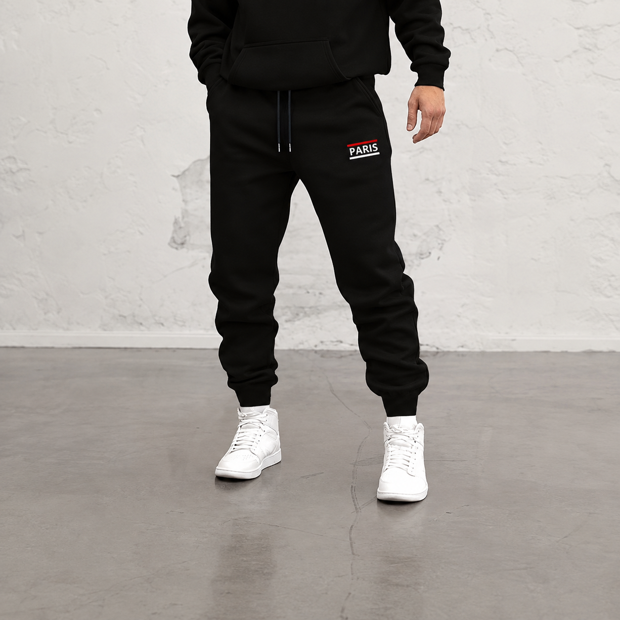 Pattern Print Drawstring Jogger Sweatpants For Running For Men