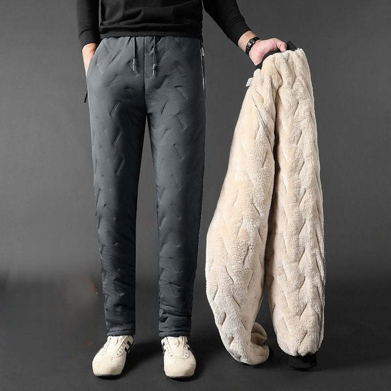 Men's Thick Warm Thermal Lined Fleece Jogger Pants-Legletic