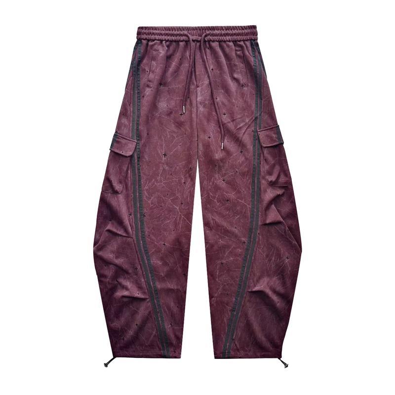 Wide Cargo Joggers With Drawstring And Pockets For Women