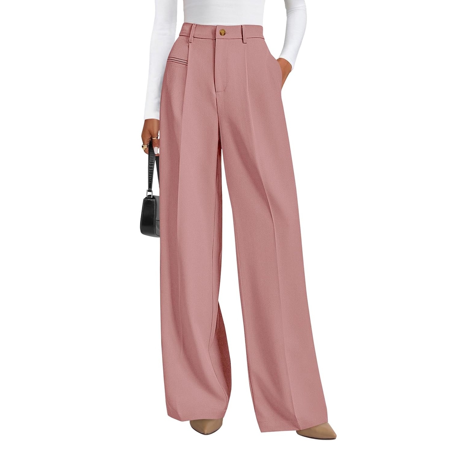 Solid Flowy WIde Palazzo Pants For Women