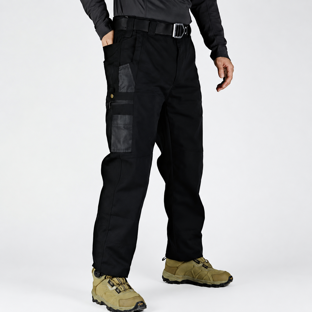 Solid Hiking Outdoor Work Tactical Seasonal Pants For Men
