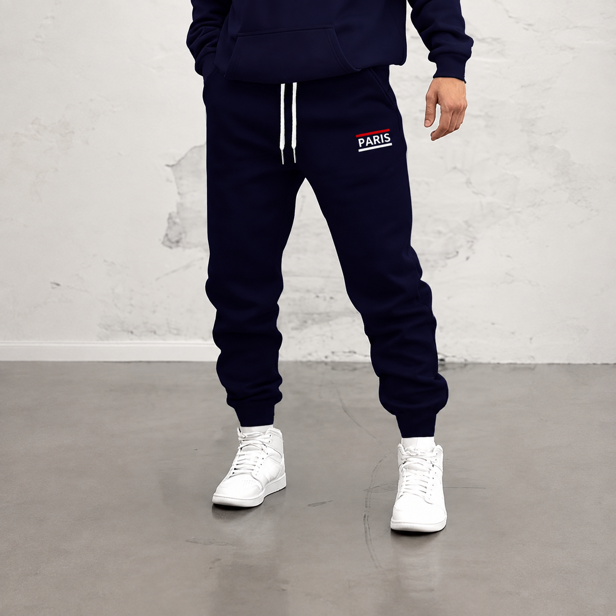 Pattern Print Drawstring Jogger Sweatpants For Running For Men