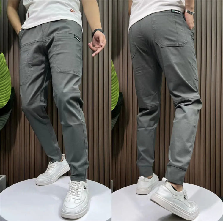 Men's High Stretch Multi-pocket Skinny Cargo Pants-Legletic