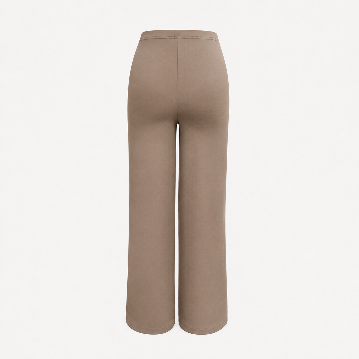 High Rise Stretch Straight Cut Pants For Casual Office Wear For Women