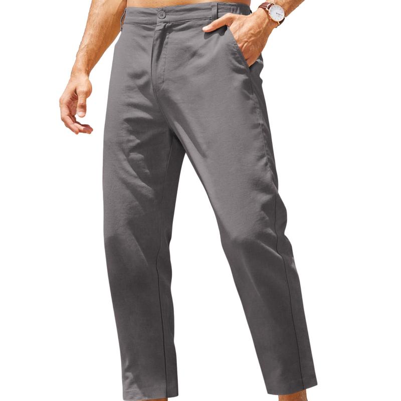 Casual Slim Cotton Linen Yoga Beach Pants For Men