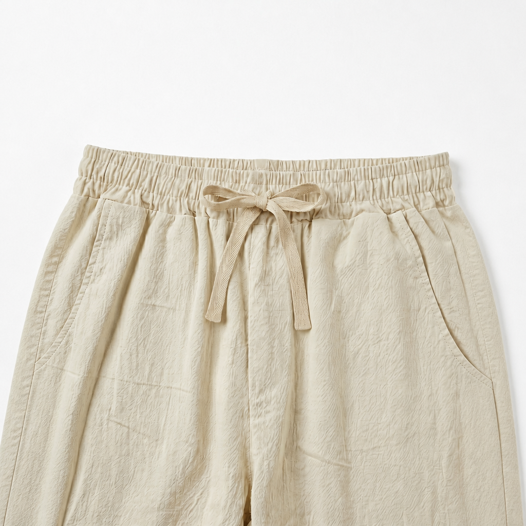 Casual Loose Wide Pants With Drawstring For Men