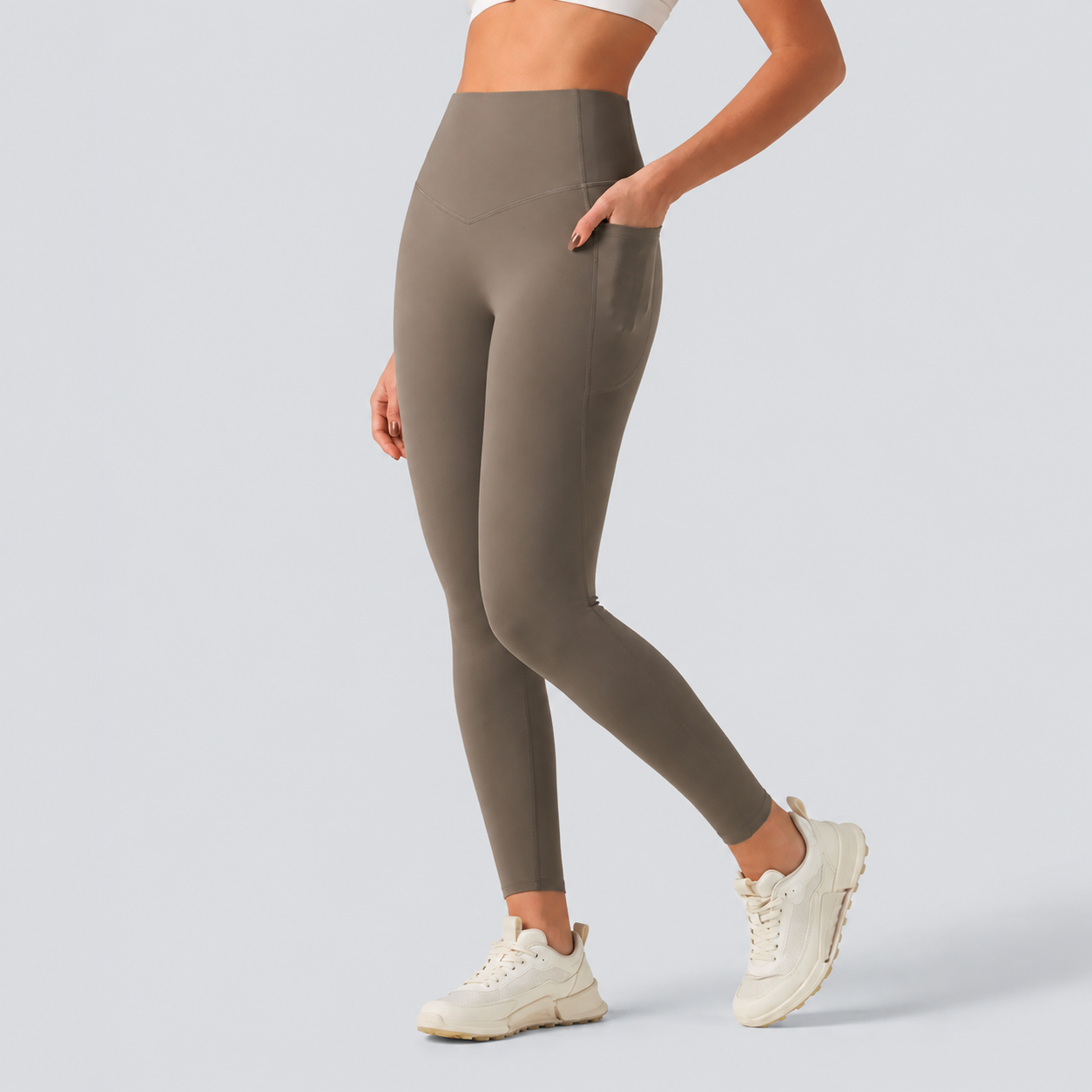 Casual Shaping Training Leggings With Pockets For Women