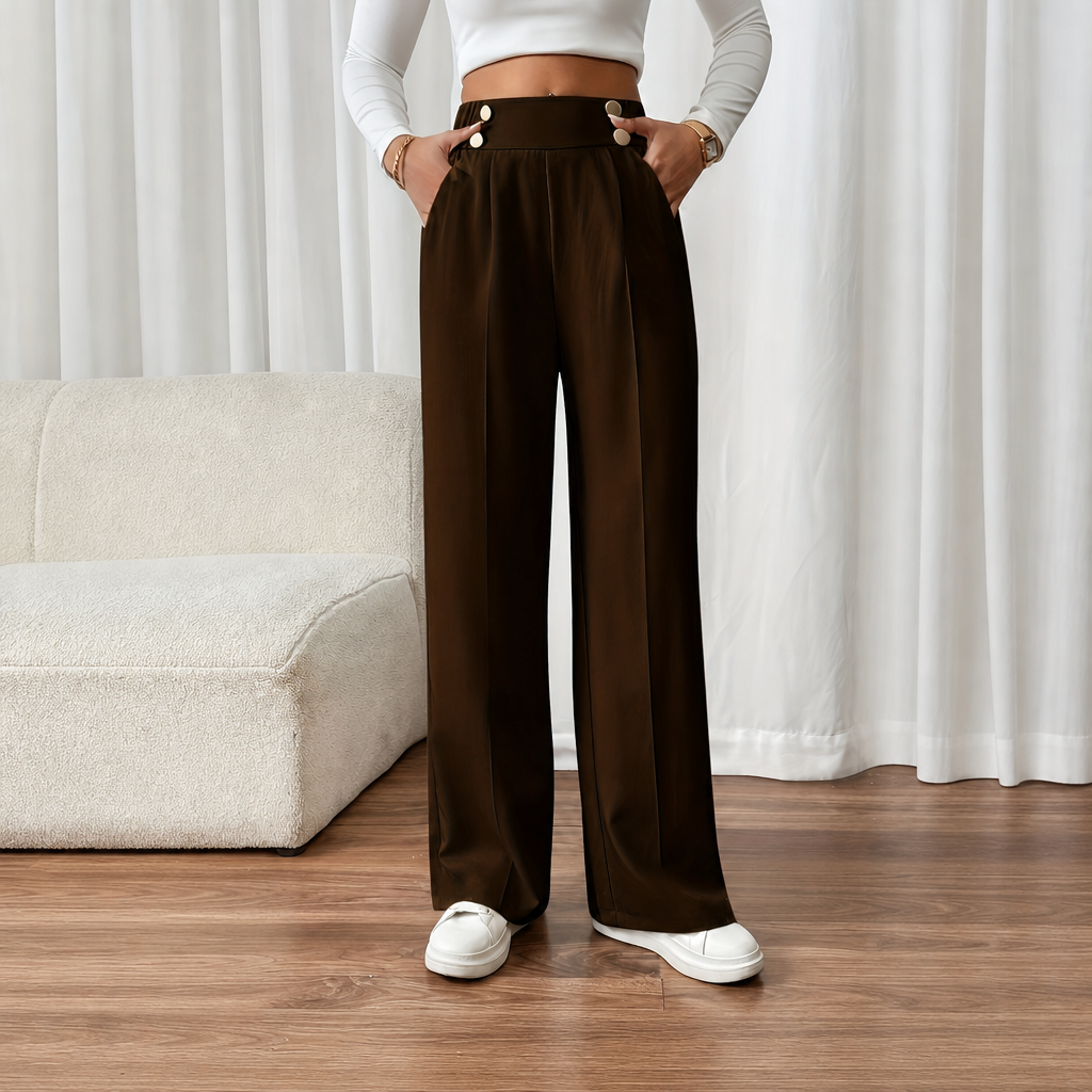 Casual Straight Length Pants For Everyday Wear For Women