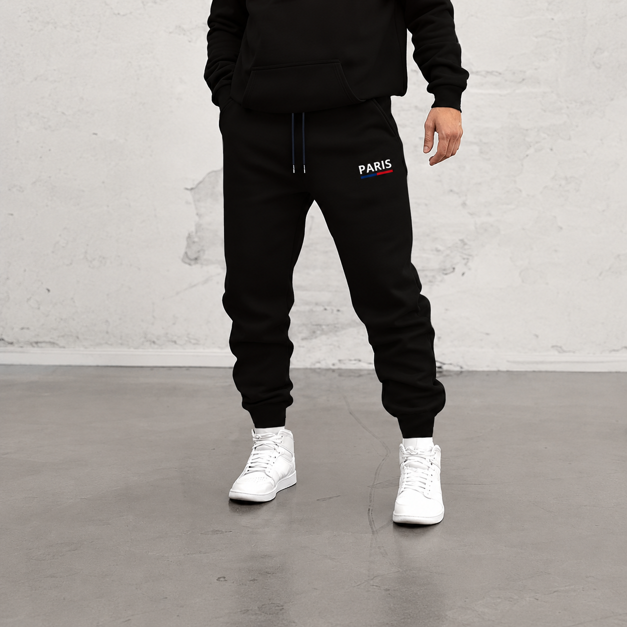 Pattern Print Drawstring Jogger Sweatpants For Running For Men