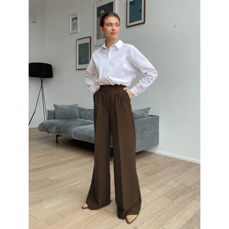 Casual High Waist Full Length Office Pant For Women-Legletic