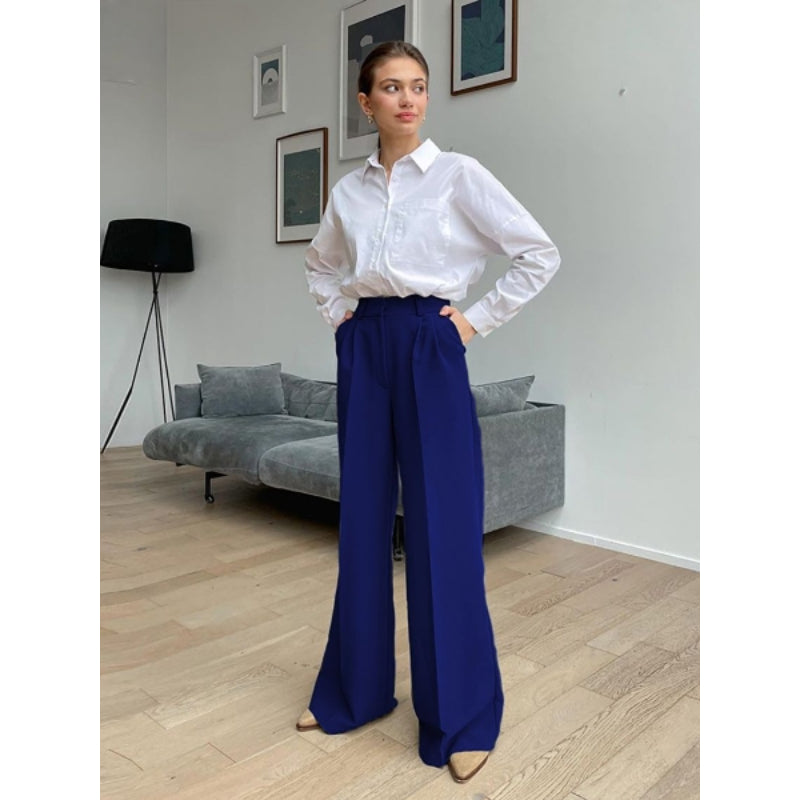 Casual High Waist Full Length Office Pant For Women-Legletic