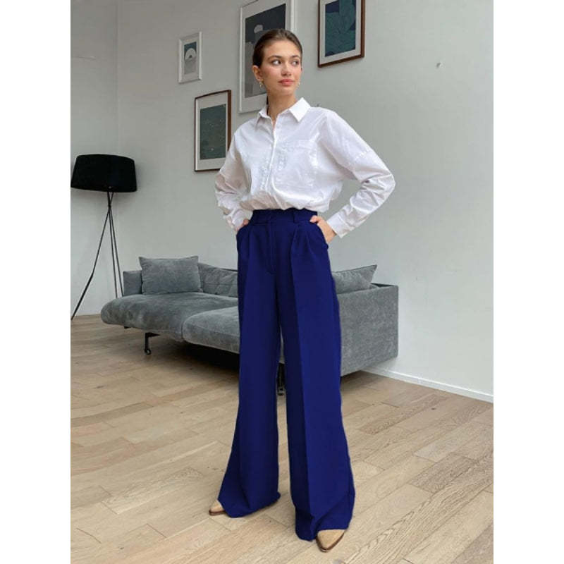Casual High Waist Full Length Office Pant For Women-Legletic