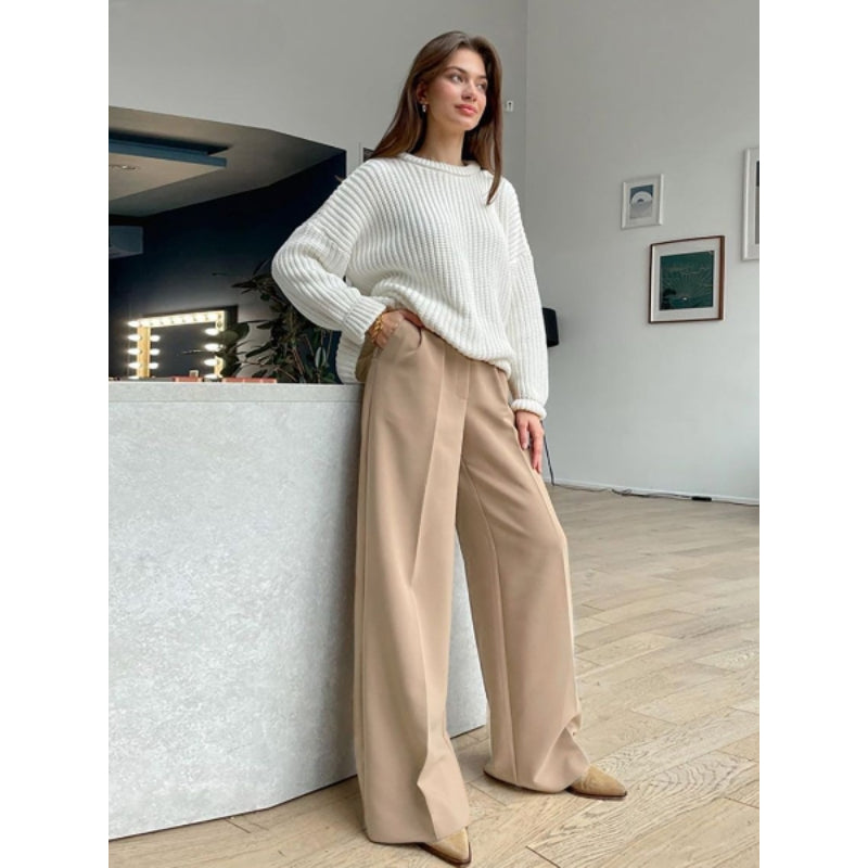 Casual High Waist Full Length Office Pant For Women-Legletic