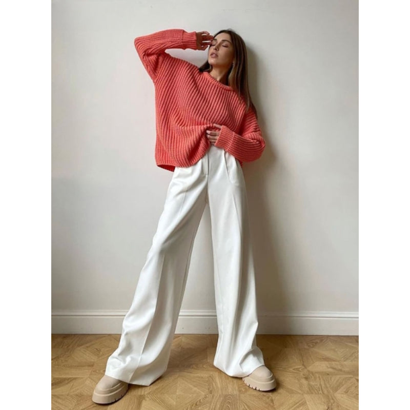 Casual High Waist Full Length Office Pant For Women-Legletic