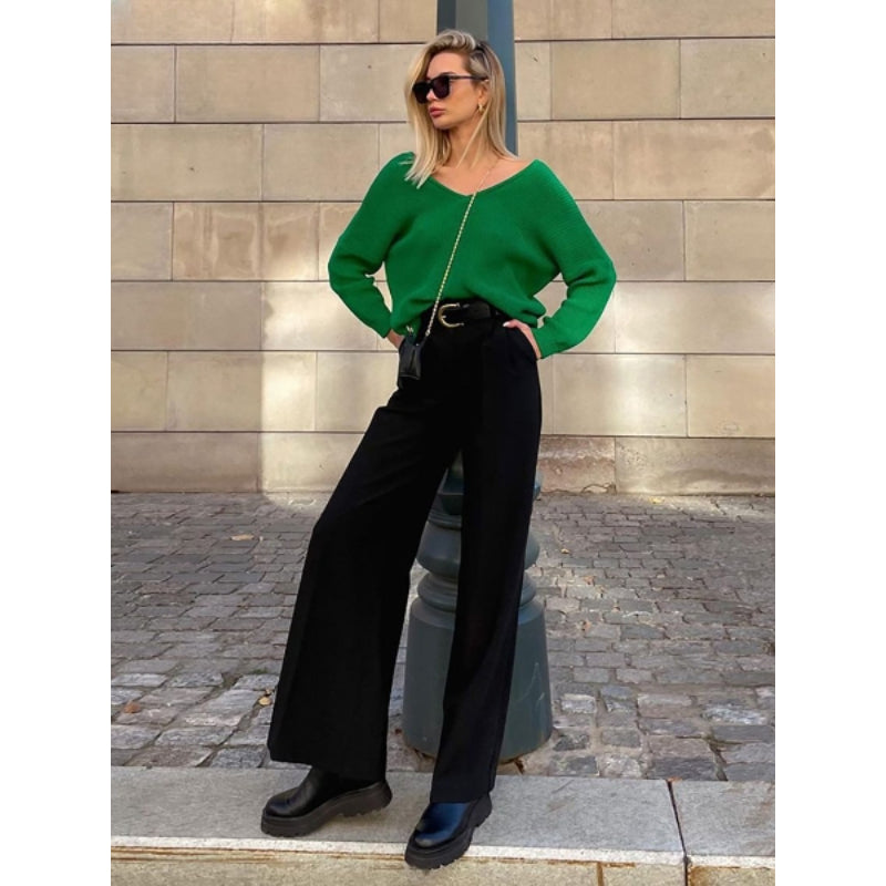 Casual High Waist Full Length Office Pant For Women-Legletic