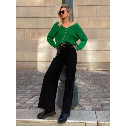 Casual High Waist Full Length Office Pant For Women-Legletic