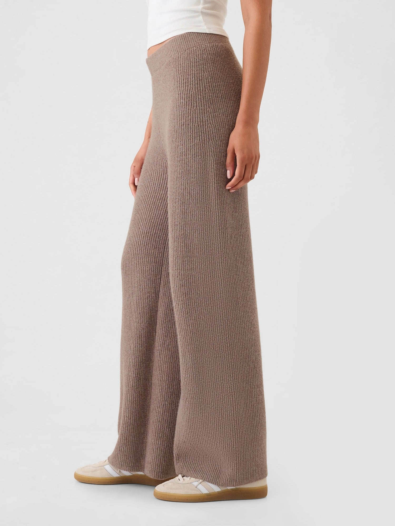 Women's Shaker Stitch Sweater Pants-Legletic