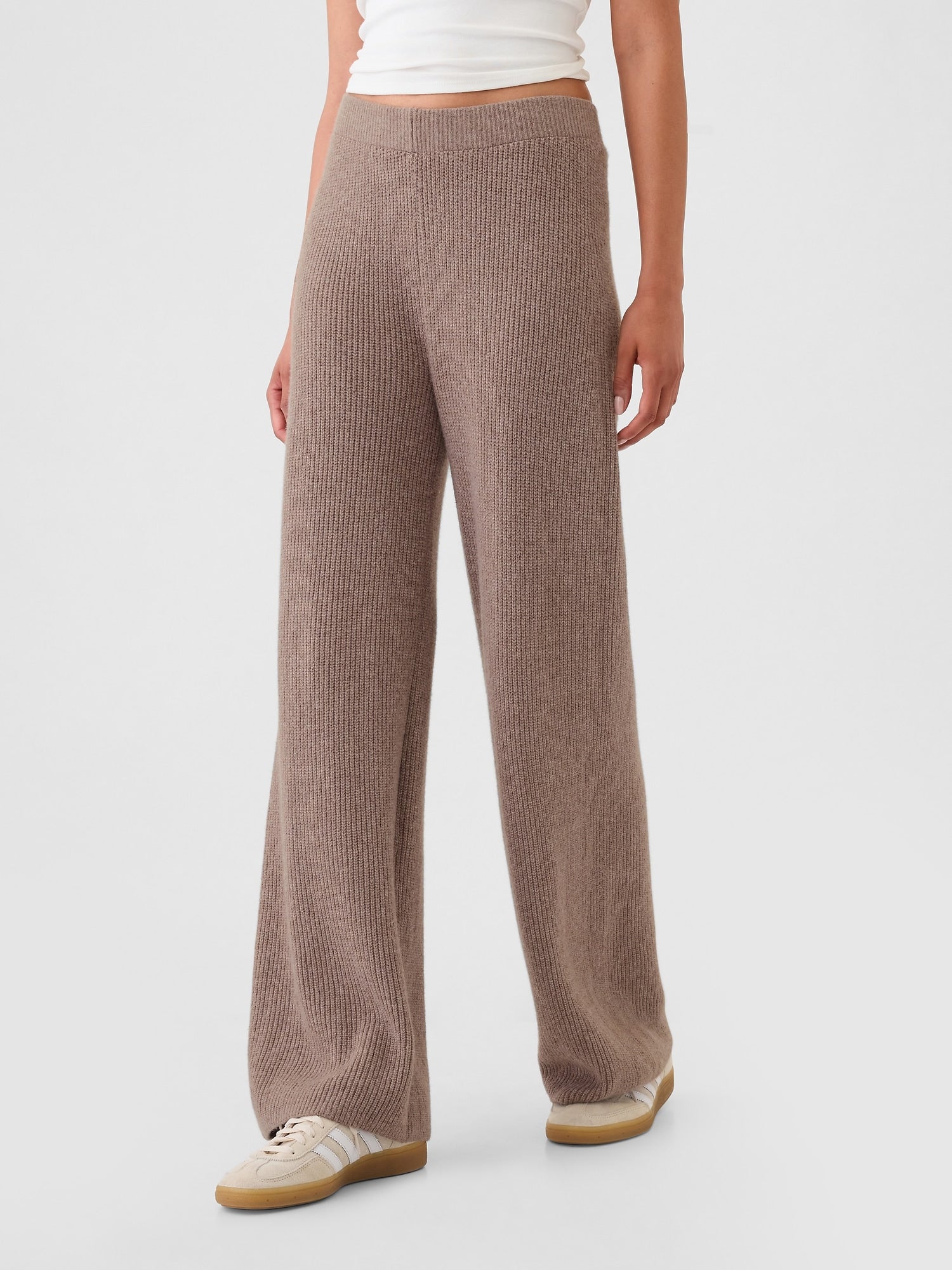 Women's Shaker Stitch Sweater Pants-Legletic