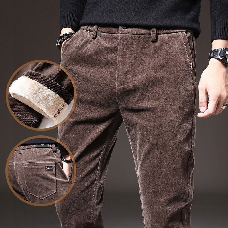 Korean Classic Elastic Waist Fluff Pants For Men-Legletic