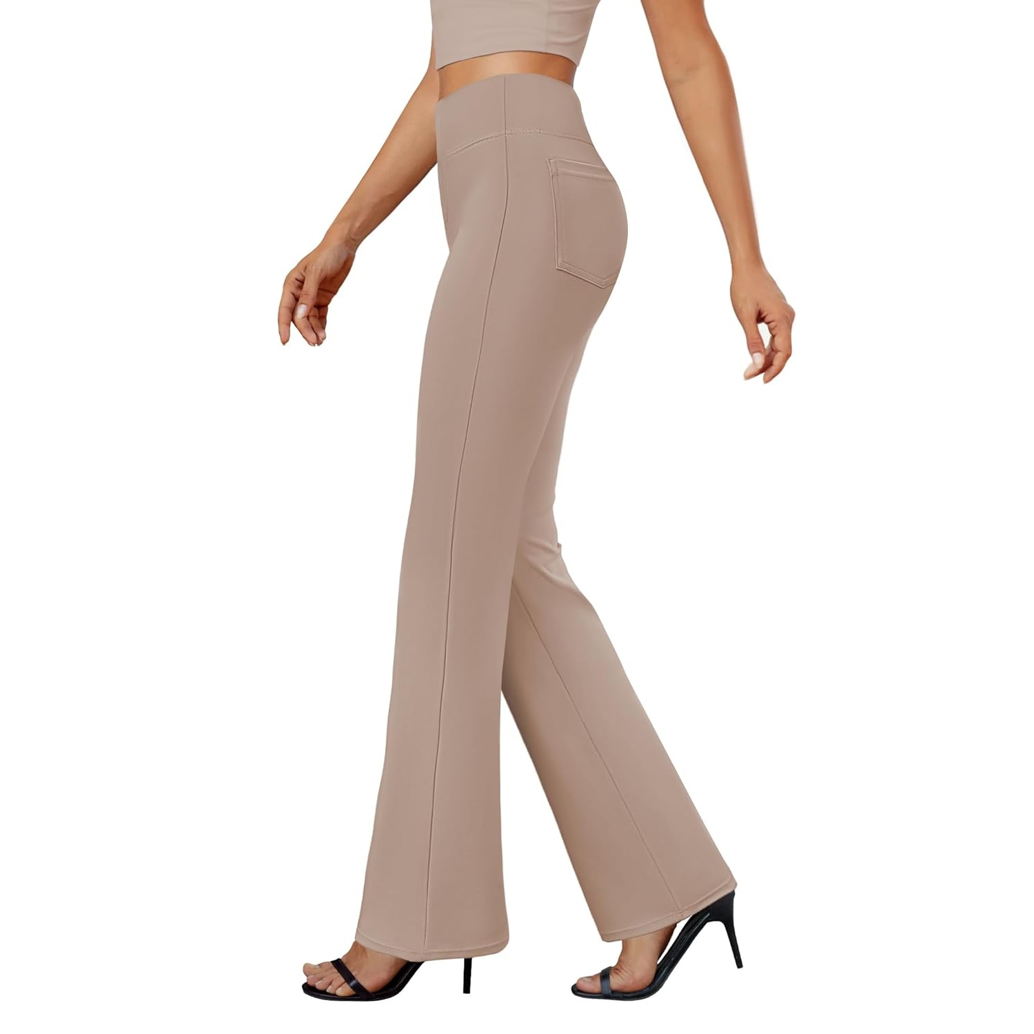 Casual Bootcut Stretchy Pants Dress Gown For Women