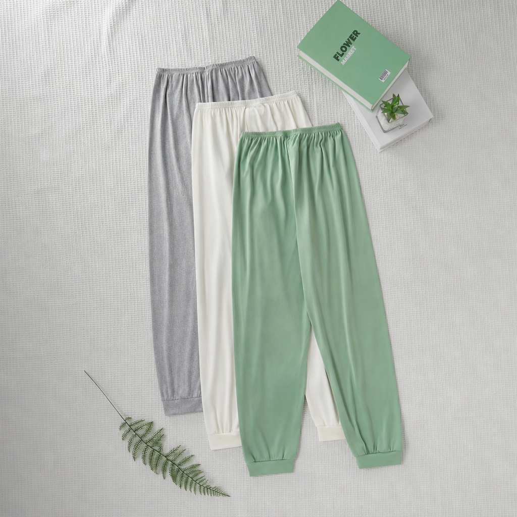 3 Pieces Casual Drawstring Pants For Women