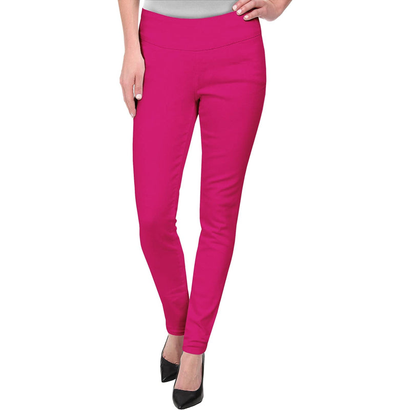 Women Office Printed Dressy Leggings Skinny Trousers-Legletic