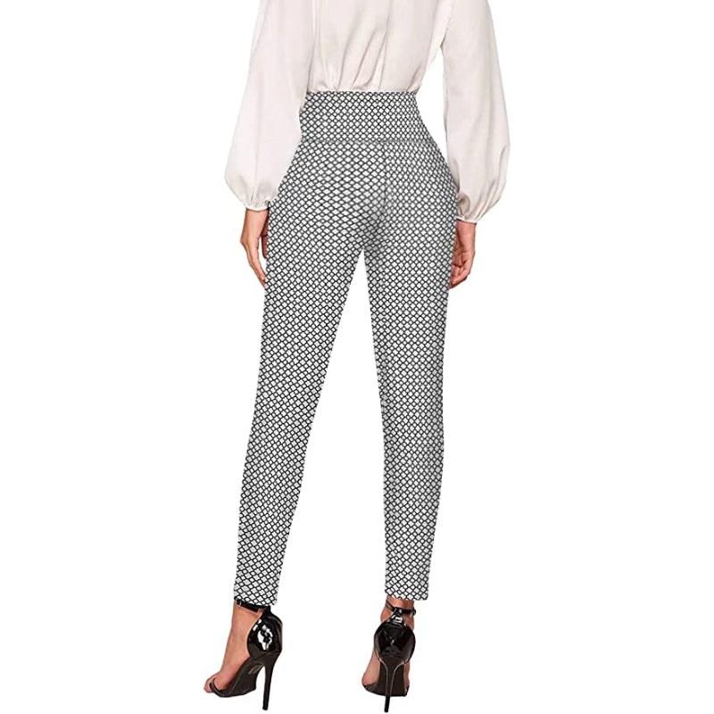 Skinny Print Trousers For Women-Legletic