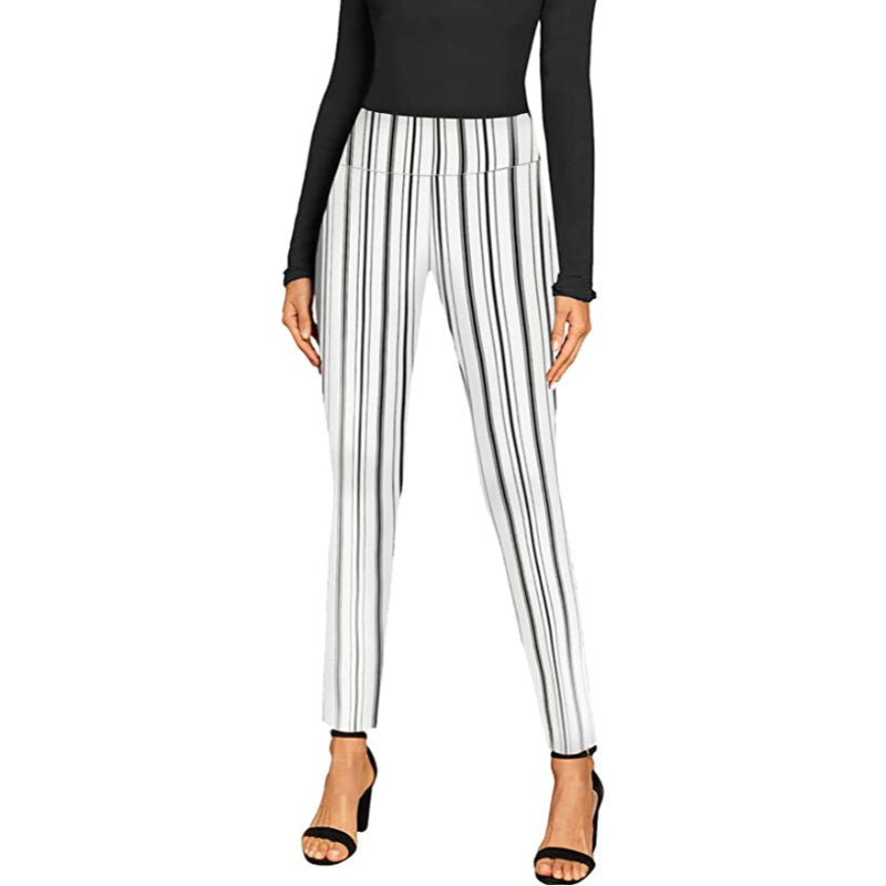 Skinny Print Trousers For Women-Legletic