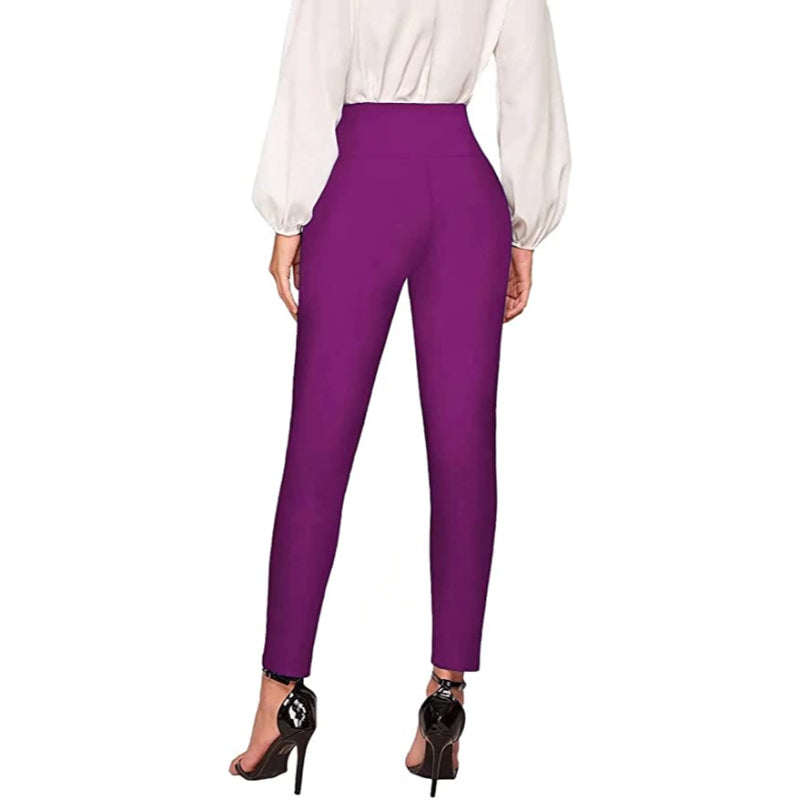 Skinny Print Trousers For Women-Legletic