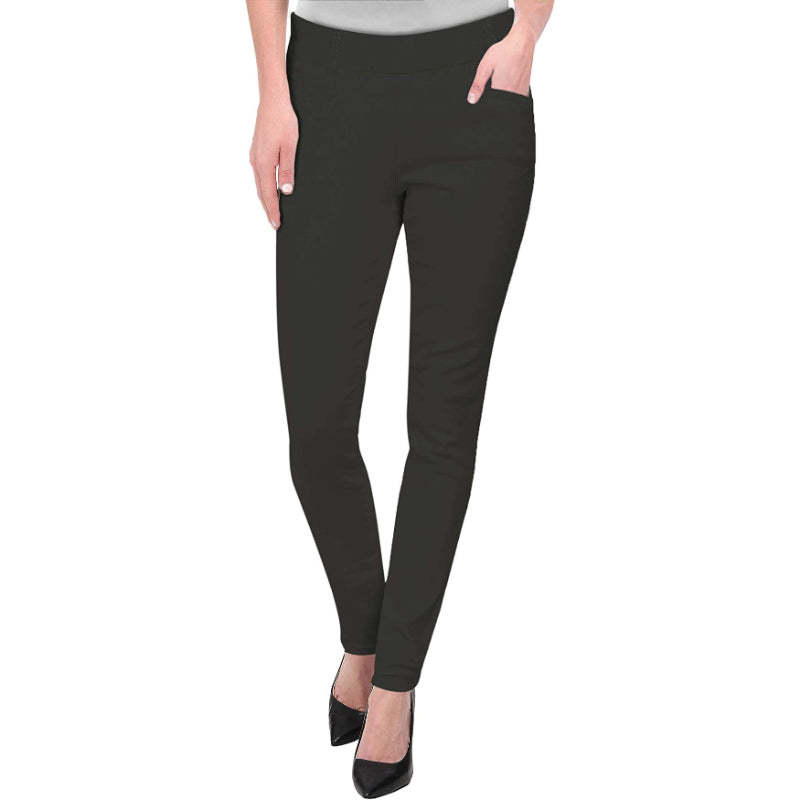 Office Dressy Leggings Skinny Trousers With Print For Women-Legletic